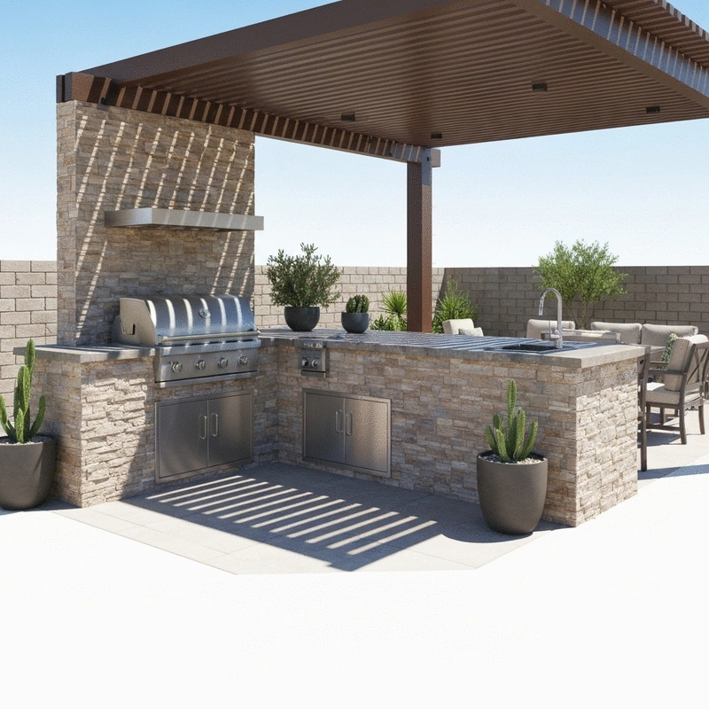 Best Outdoor Kitchen Materials for Arizona Heat: Cave Creek Homeowner’s Comparison Guide
