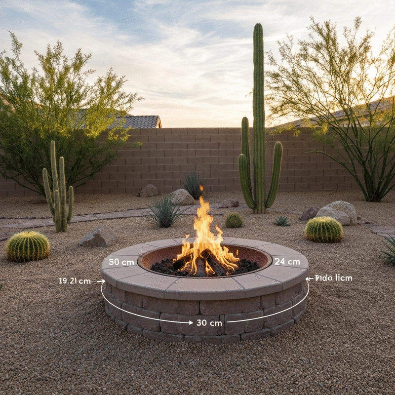 Safe Fire Pit Clearance Distances in Desert Backyards: Setups that Meet Cave Creek Codes